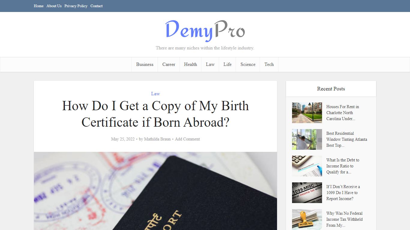 How Do I Get a Copy of My Birth Certificate if Born Abroad?